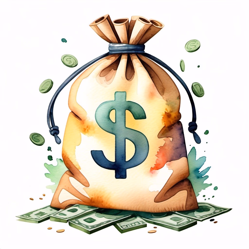 A bag of money